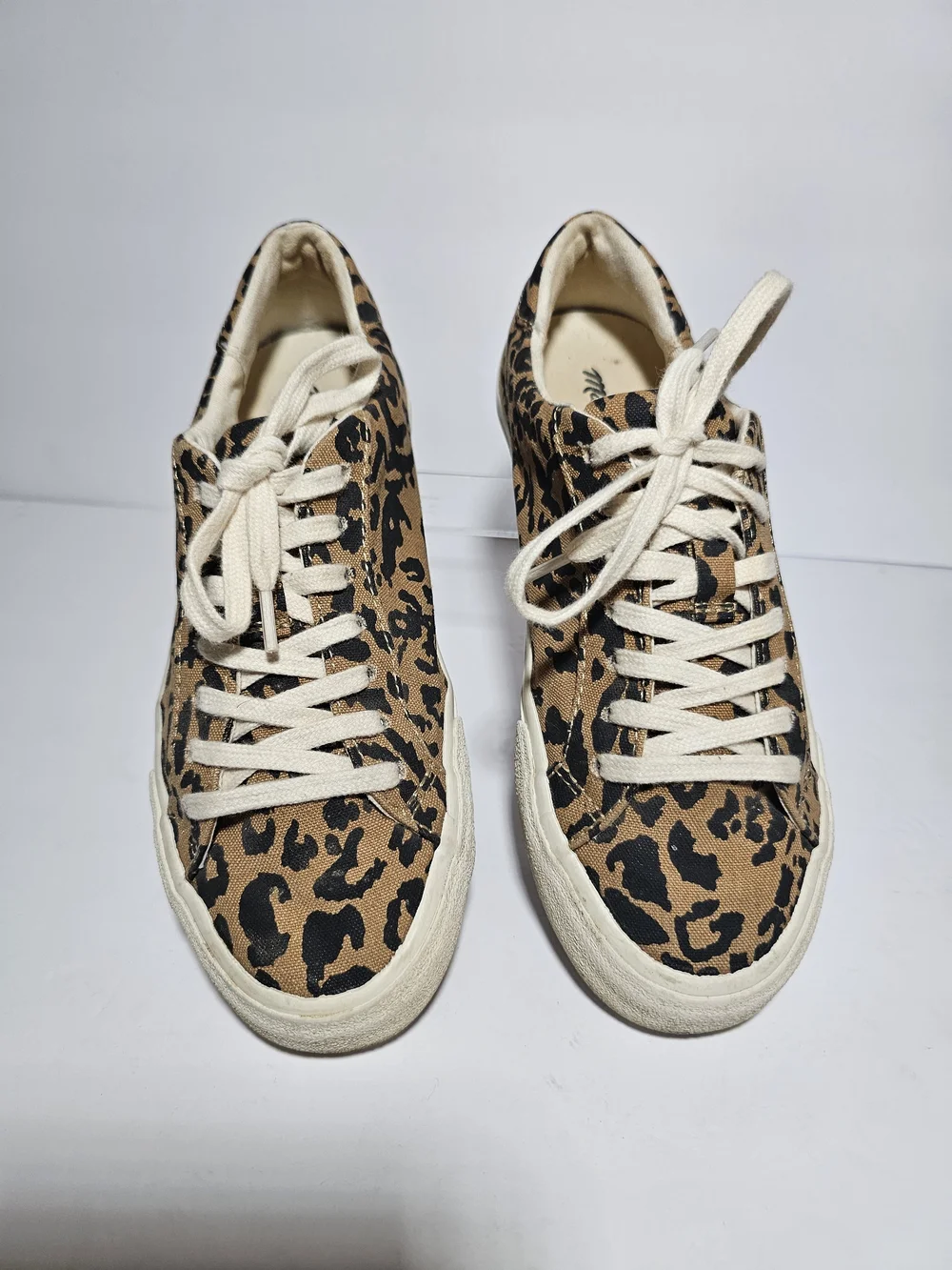 Madewell Women's Leopard Print Canvas Sneakers - Tan/Black